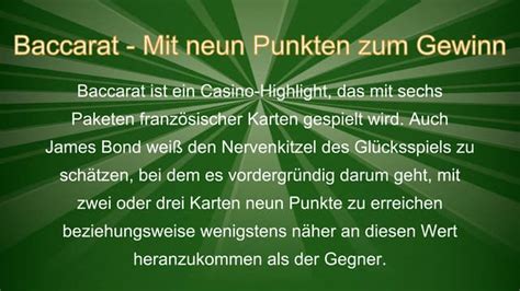 baccarat anleitung